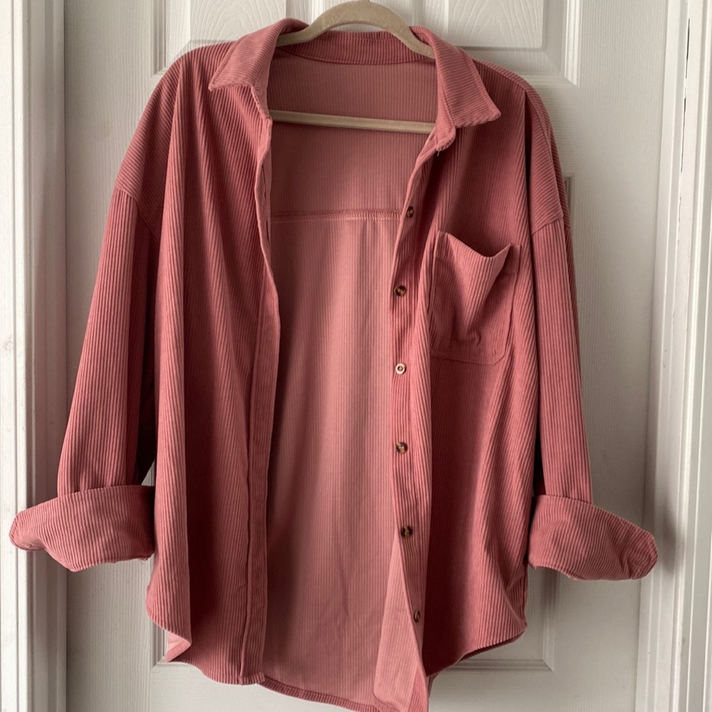 Oversized Pink Shacket